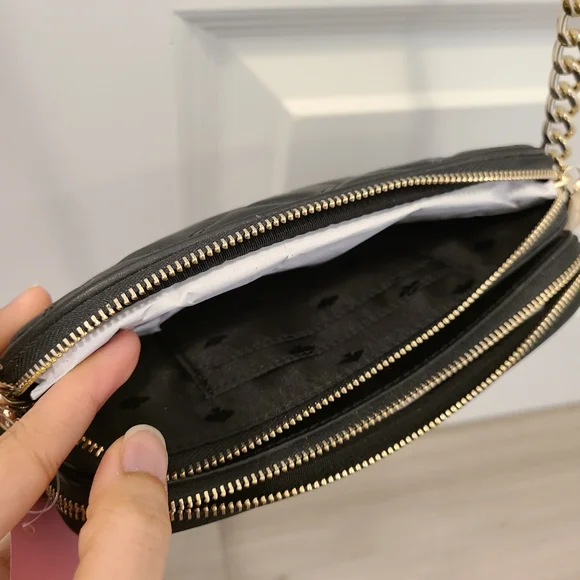 (BNWT) Kate Spade Natalia Smooth Quilted Double Zip Crossbody - Picture 4 of 5